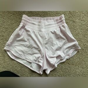 Lululemon Light Pink Lined Running Shorts Size 2